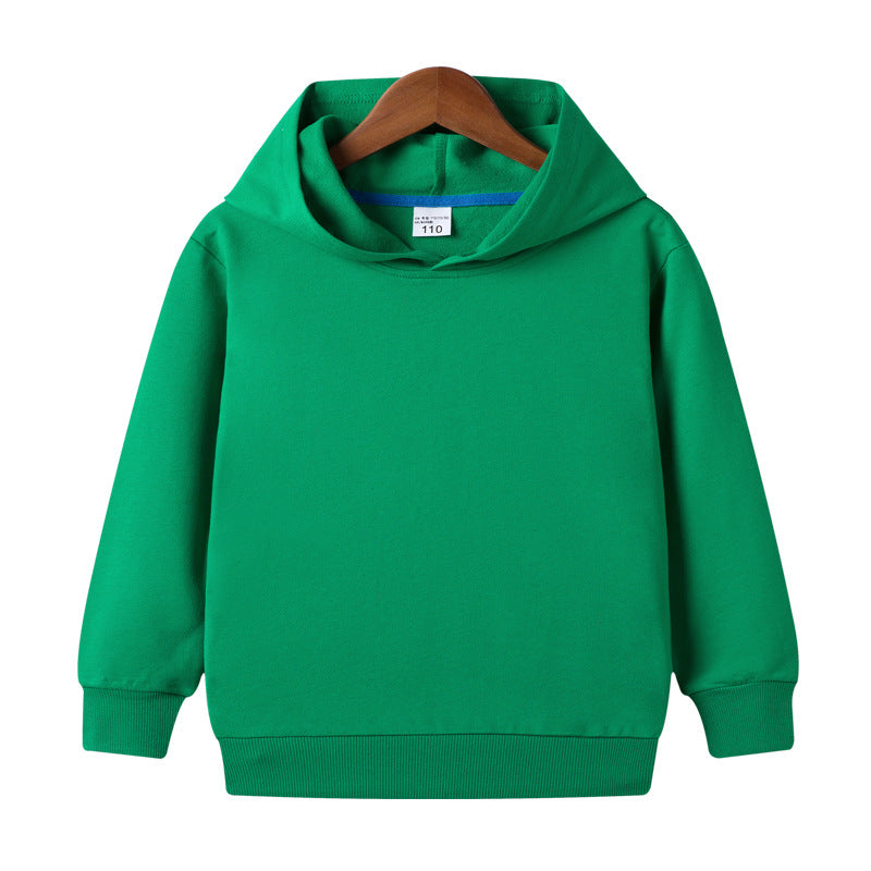 Customized Pure Cotton Hooded Blank Sweater For Middle And Small Children Customized Pure Cotton Hooded Blank Sweater For Middle And Small Children